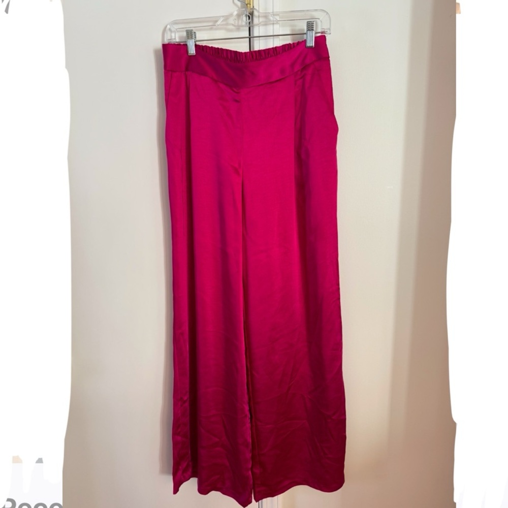 🩵NWT🩵 DREW Chic Fuchsia Wide-Leg Pants size M